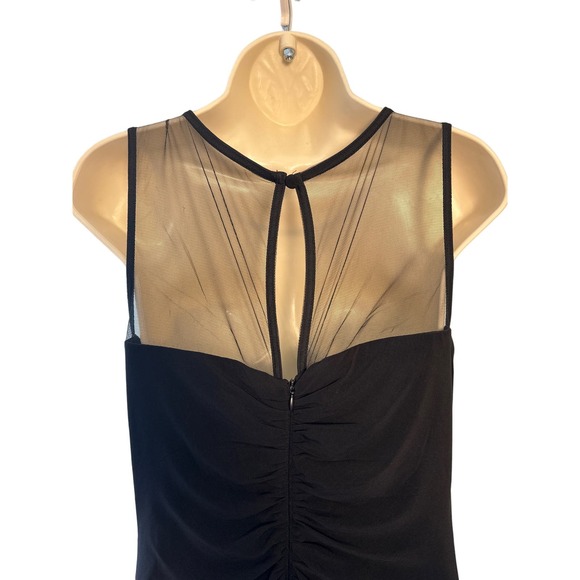 Scarlett Black Long Formal Sleeveless Evening‎ Gown Sheer Top NWT Size 8 - Picture 4 of 12